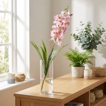Itens Orquídea Artificial Rosa Branca Flor Artificial Orquídea 73cm