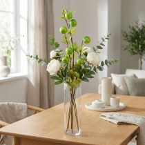 Itens Ramo de maçã decorativo artificial verde 80cm