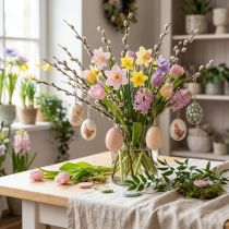Itens Enfeites de ovos de Páscoa como ideias decorativas. Acessórios encantadores para decoração de Páscoa, 6 cm, 6 peças.