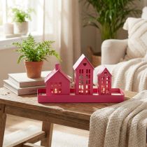 Itens Casinhas de velas: design de ambiente aconchegante para momentos relaxantes e agradáveis em casa, 15 cm