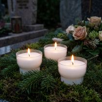 Itens Velas votivas em branco com taça Ø4,3cm 25 pcs