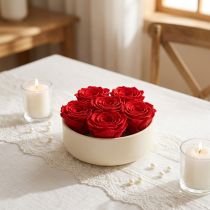 Itens Rosas Vermelhas Rosas Infinitas Cabeças de Rosas Reais Vermelhas Ø6cm 6 unidades