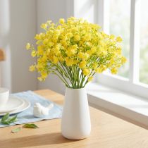 Itens Gypsophila paniculate erva de gesso flores amarelas C46cm 4 un