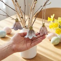 Itens Decoração de flores de cerâmica lírio do vale para pendurar Ø5cm 6 un