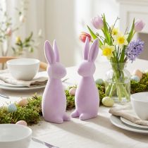 Itens Coelhinhos da Páscoa decorativos flocados – 2ª escolha – roxo claro 8×10×29cm 2 peças