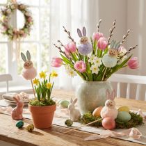 Itens Coelhinhos de Páscoa fofinhos para uma Páscoa alegre, decoração de quarto, 34 cm, 12 peças