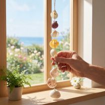Itens Cabide decorativo decoração de concha marítima natural Ø5–10cm 70cm