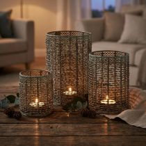 Itens Castiçais de metal para velas pequenas, Ø8/10/13cm, conjunto de 3