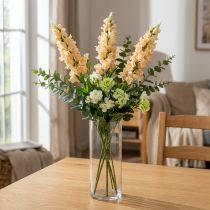 Itens Snapdragon Flor Artificial Flor de Seda Snapdragons Rosa Creme L92cm