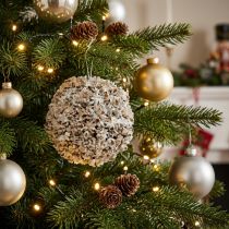 Itens Bola de Natal decoração da árvore de Natal branca bola de neve Ø12cm