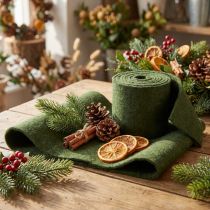 Itens Fita de feltro fita de lã artesanal feltro rolo verde escuro 15cm 5m