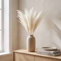 Itens Flores secas, capim prateado. Decoração natural elegante para casa e escritório. 70 cm, 10 peças.