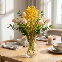 Itens Buquê de flores secas com gipsofila. Galhos floridos decorativos, ideais para enfeitar mesas em diferentes épocas do ano. 70 cm