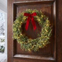Itens Guirlanda artificial de pinheiro com pinhas, decoração de Natal, guirlanda para porta, Ø36cm, verde