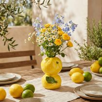 Itens Vaso de flores limão vaso de cerâmica decoração Mediterrâneo H13cm