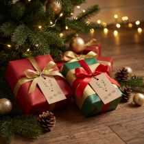 Itens Pingente de Natal para artesanato de renas 5,5x8,5cm 4 unidades