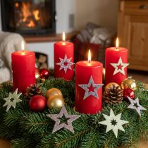 Itens Estrelas decorativas para artesanato espuma de borracha amarela e marrom 4 cm 36 unidades