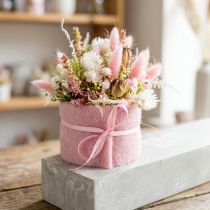 Itens Fita de feltro 7,5cm x 5m rosa