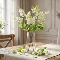 Itens Ramo lilás branco 84 cm