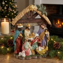 Itens Presépio de Natal com figuras Presépio de Natal 15,5×7×20cm
