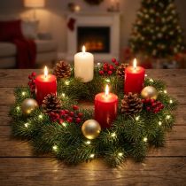 Itens Luzes de fada micro LED temporizador de luzes de Natal 180cm