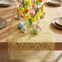 Itens Caminho de mesa Deco fleece Sizoweb amarelo 30cm 5m