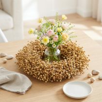 Itens Guirlanda decorativa boho, guirlanda decorativa de linho, guirlanda natural, seca, Ø28cm