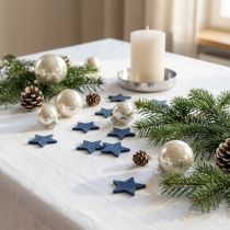 Itens Decorações de Natal espalhadas, estrelas espalhadas, azul Ø4/5cm 40 peças