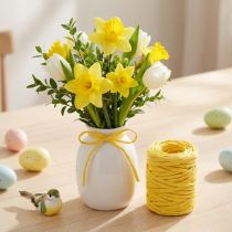 Itens Cordão de papel 6mm 23m amarelo