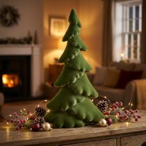 Itens Decoração para árvore de natal Árvore de natal abeto flocado verde 76cm