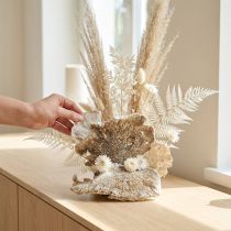 Itens Esponja de árvore caiada 1kg - Arranjo de flores secas, decoração, artesanato