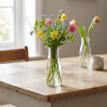 Itens Vaso de vidro para decoração de garrafas feito de vidro Ø7,5cm H19cm