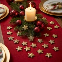 Itens Estrelas glitter douradas 1,5cm 144 un
