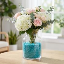 Itens Pedras decorativas granuladas turquesas decorativas 2mm - 3mm 2kg