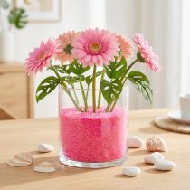 Itens Areia decorativa rosa areia artesanal areia colorida 0,5mm rosa neon 1kg