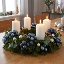 Itens Mini bolas decorativas em tons de azul – festivas e elegantes 20mm 140 unidades