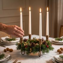 Itens Velas cônicas 250/23 velas brancas 12 peças