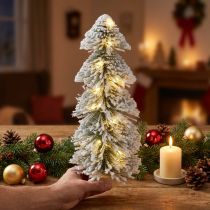 Itens Mini árvore de Natal LED abeto de Natal coberto de neve 40cm