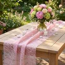 Itens Caminho de mesa Deco polar Sizoweb rosa 30cm 25m