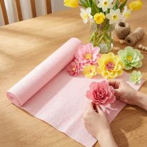 Itens Papel crepom para florista, rosa, 50 x 250 cm, 5 peças