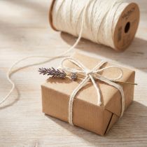 Itens Cordão de juta Cordão branco para artesanato Ø2mm 50m