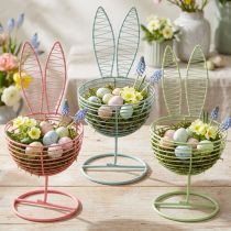Itens Coelho de arame como objeto decorativo vazado para ideias modernas de primavera e Páscoa, 16 cm, 3 peças