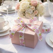 Itens Fita para presente rosas “Ti amo” fita decorativa romântica 25mm 20m