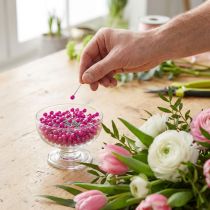 Itens Alfinetes de cabeça de pérola rosa Ø10mm 60mm
