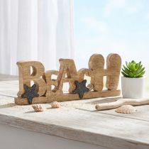 Itens Suporte lettering “Praia” decoração marítima madeira 35×12cm