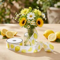 Itens Fita limão fita decorativa fita de tecido de verão amarela 40mm 15m