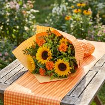 Itens Papel Cuff 37,5cm Laranja Claro Xadrez 100m