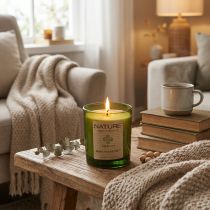 Itens Vela perfumada em vidro vela de cera natural Manuka Honey 85×70mm