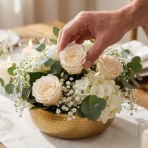 Itens Cabeças de rosa, flores preservadas para arranjos florais elegantes, 5 cm, 6 unidades