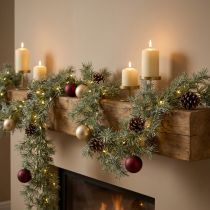 Itens Guirlanda decorativa de lariço para decoração de ambientes aconchegantes, 250 cm